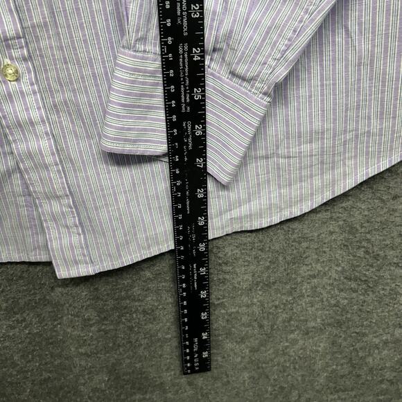 Teddy Stratford Shirt Mens Large Plaid Button Up Zip Fit Sz 5 Casual 100% Cotton - Picture 5 of 7